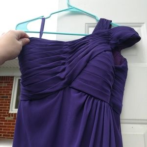 Purple floor length formal